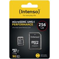 Atminties kortelė Intenso microSDXC 256GB UHS-I U1 Performance su SD adapteriu