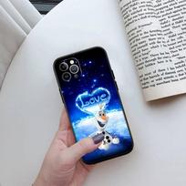 ED39 Olaf Elsa Anna Telefono dėklas iPhone 6 6s 7 8 11 12 13 14 15 XS Pro Max XR X SE Samsung S20 S21 S22 S23 S24 FE Ultra Plus Lite S21S A55 iPhone 11 Pro alyvuogės