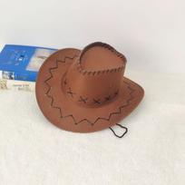 Kids' Western Cowboy Sun Hat for Outdoor Adventures Small šviesios kavos spalvos