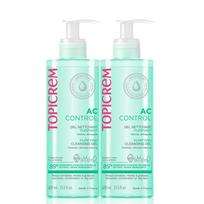 Veido prausiklių rinkinys Topicrem AC Control Purifying, 400 ml, 2 vnt.