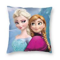 Elsa ir Anna Frozen Pagalvės užvalkalas Minkštas poliesterio pagalvės užvalkalas Dekoratyvinis pagalvės užvalkalas Kėdės užvalkalas su užtrauktuku 40X40cm 30cmx30cm gray
