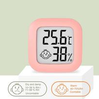 Digital Thermometer Hygrometer Indoor Room Temperature LCD Electronic Humidity Meter Sensor Gauge Weather Station For Home rožinė