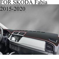 SKODA Fabia 2015- Automobilio prietaisų skydelio kilimėlis Prietaisų skydelio kilimėlis Dangtelis nuo saulės Prietaisų skydelio dangtelis Kiliminiai priedai front  A gray