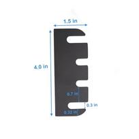 10Pcs Door Hinge Shims Sturdy 4-Inch Replacement Accessories Easy to Install Cabinet Door Repair Spacer Gasket