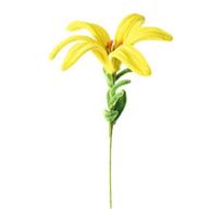 Finished Pipe Cleaner Flower Craft Handmade Chenille Stems Yellow Lily Flower Preserved Artificial Flower Gift for Valentine's Day Birthday geltona
