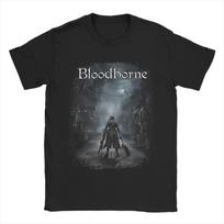 Unisex s TShirts Bloodbornes Dark Souls Novelty 100 Cotton Tee Shirt Short Sleeve T Shirts Crewneck Clothing Plus Size 4XL gray