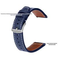 Samsung and Huawei GT3/4/5 Genuine Leather Watch Strap with Pin Buckle, New Universal Smartwatch Strap 18-22mm. 18mm brown