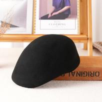 Pure Wool Newsboy Cap | Unisex Beret Style | Vintage Literary Autumn Winter Hat M 56-58cm white