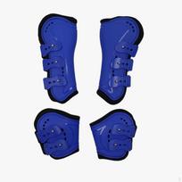 4 Pieces Horse Leg Boots Contoured Tendon Shock-Absorbing for Riders karališkos mėlynos spalvos
