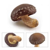 Vegetable Model Fungus Figurines Matsutake Oyste Landscape Miniatures Simulation Mushroom Pleurotus Teaching Fungus Model brown