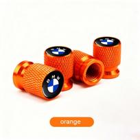 Automobilio ratų padangų vožtuvų dangteliai Padangų kotelių dangteliai Oro dulkėms atsparūs Vandeniui atsparūs BMW E61 E81 E87 1 2 3 4 5 6 7 serijoms X1 X3 X4 X5 X6 F20 E90 oranžinė
