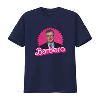 T-Shirt Alessandro Barbero Round Neck Casual Lightweight Elastic Fabric Unisex Regular Fit Vintage Printed Pattern 3XL pink