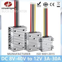 8-40V to 12V Boost Buck DC-DC Converter 3A-40A Voltage Stabilizer Power Regulator for Car Electronics 8-40V