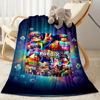 Roblox 32 Blanket Ultra-Soft Suitable for Seaside Bedding Livingroom All-Season Use Warmthful Decor Ideal Gift for Friends Family Couples Picnic 80cmx120cm