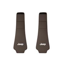 2 vnt. kokybiškos odinės automobilio sėdynės galvos atramos apdangalo aksesuarai, skirti Jeep Grand Cherokee Wrangler JK Gladiator Compass Renegade Recon