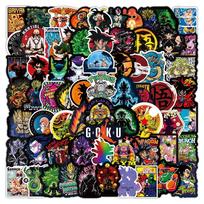 100Pcs Anime Dragon Ball Stickers Graffiti Funny Waterproof Motorcycle Phone Luggage Cup Suitcase Guitar Fridge Classic Kid Toy white