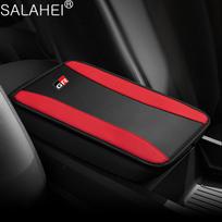 For Toyota GR 86 Supra Yaris RAV4 Prius Corolla C-HR WTFDG6 Auris Car Armrest Mat PU Leather Center Console Arm Rest Protection Cushion raudona