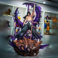 45cm Demon Slayer Anime Figure Kokushibo Figures Pvc Statue Room Decoration Collection Model Gifts Toys black