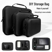 DIY Shockproof Protective Box for GoPro, Mobile Hard Drive & Power Bank Organizer. 【A type】Small/Black black