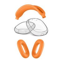 Earphone Cover for AirPods Max Full Protective Case Soft Silicone Cover Anti-Scratch white