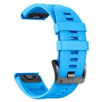 26mm 22mm Oficialus laikrodžio dirželis Garmin Fenix E 8 7X 7 6X/Instinct 3 Silikoninis dirželis Pakeičiama apyrankė Forerunner 970 965 955 1pecs QuickFit 22mm blue