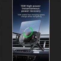 15W Fast Wireless Charger Phone Holder Mount For Samsung Galaxy Z Fold gray