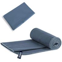 Sports Towel Portable Sweat Absorbent Swimming Double Sided Fleece Quick Dry Towel Microfiber gray