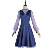 Kurokawa Akane Cosplay Dress For Oshi No Ko Fans Purple Polyester Fabric M gray