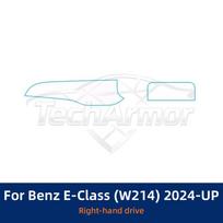 TPU vidinė apsauginė plėvelė Mercedes-Benz E-klasės W214 2024-2025 m. Anti-Scratch Skaidrus lipdukas RHD Screen balta