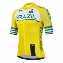 Naujas Brazilijos dviratininko marškinėlių rinkinys Vasariniai kvėpuojantys vyriški drabužiai MTB dviračių drabužiai Uniforma Maillot Ropa Ciclismo Hombre Dviračio kostiumas M