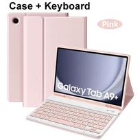 Dėklas, skirtas Samsung Galaxy Tab A9 Plus 11 colių, Bluetooth magnetinis klaviatūros dėklas, skirtas Samsung Tab A9+ 11 colių, Išmanusis stovas Tab A9 Plus 11 Inch&English keyboard
