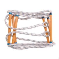 Insulated Rope Ladder with Resin Rungs | Foldable, Soft Ladder, for Emergency evacuation gray