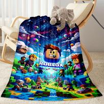 Roblox 180 Antklodė Minkšta Šilta Jauki Puikiai Tinka Ant Sofos Lovos Visais Metų Laikais Universalus Modernaus Stiliaus Unikali Dovana Šeimai ir Draugams Stovyklavimui 80cmx120cm