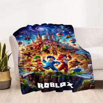 Roblox 180 Antklodė Minkšta Šilta Jauki Puikiai Tinka Ant Sofos Lovos Visais Metų Laikais Universalus Modernaus Stiliaus Unikali Dovana Šeimai ir Draugams Stovyklavimui 100cmx150cm