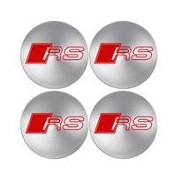 4 vnt. 56/60/63/65/68 mm S RS emblema ratlankio centrinės dalies lipdukas Automobilio dekoracija Audi A3 A4 B8 8P 8V A6 C7 A5 Q5 B7 B6 B9 Q7 A1 A7 Q3 56mm wheel sticker