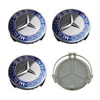4 vnt. 75 mm automobilio ratlankio centrinis dangtelis, stebulės dangteliai, emblemos priedai Mercedes Benz AMG W210 W211 W176 W203 W204 W212 W205 CLA CLK GLA GLC
