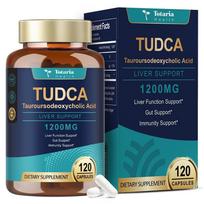 TUDCA Totaria Didelės koncentracijos 1200mg Kepenų apsauga Tulžies sveikata Kepenų detoksikacijos papildas 1 dėžutė (120 tablečių)