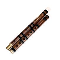Kinų tradicinis muzikos instrumentas Rankų darbo bambukinė fleita D/E/F/G tonas black