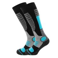 Warm Long Style Thermal Socks Thickened Long Socks Outdoor Sports Ski Socks  Winter mėlyna