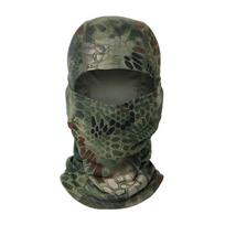 Taktinė kaukė Airsoft Viso veido Balaklava Dažasvydis Dviračiai Žygiai Šalikas Žvejyba Snieglente Slidinėjimo kaukės Skrybėlė vyrams Moterys black