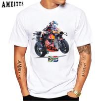Brad Binder 33 GP lenktynininko marškinėliai Nauji vasariniai vyriški trumparankoviai Moto sporto berniukų laisvalaikio marškinėliai Vyrams motociklų mėgėjams Balti viršutiniai drabužiai 3XL black