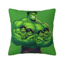 Custom Hulk Modern Throw Pillow Cover Manga Cushion Cover 12x12Inch green