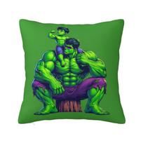 Custom Hulk Modern Throw Pillow Cover Manga Cushion Cover 12x12Inch