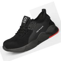 Labor Insurance Shoes Men's Steel Head Anti-smashing and Anti-puncture Insulating Shoes Wear-resistant Protective Shoes 44 black