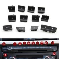 Automobilio prietaisų skydelio radijo CD grotuvo skaitmeninių mygtukų jungiklių mygtukų dangtelio apdaila BMW M3 M4 F20 F21 F22 F30 F32 F35 F34 F36 F45 F46 Button-7
