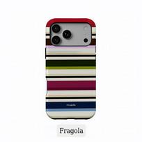 Dryžuotas telefono dėklas iPhone 17 16 15 14 13 12 11 Air Pro Max Plus Dėklui Luxury Clmj Fragola Spalvoti Dryžiai Dvigubo Sluoksnio Galinis Dangtelis iPhone 13 ProMax