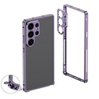 Universal Metal Phone Case for Samsung S25Ultra/S24Ultra/S23Ultra S24Ultra Frame + Lens white
