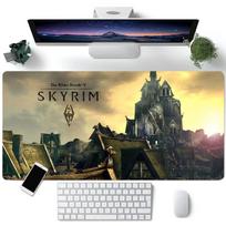 S-Skyrim Žaidimų pelės kilimėlis Didelis klaviatūros stalo kilimėlis Žaidimų pelės kilimėlis Užrakintas kraštas Neslystantis kilimėlis LE700x300x2mm