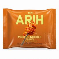 BTS Bendradarbiavimas PALDO ARIH Modernūs makaronai Kepti makaronai Korėjietiškas aštrus padažas Skonis 130g #Korean Spicy Sauce Flavor*1bag orange