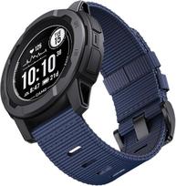 Tvirtas nailoninis dirželis Garmin Instinct 2/2X/3 laikrodžiui 45/50mm Kvėpuojantis riešo dirželis Instinct Solar/Esports Taktinis dirželis Instinct2 22mm 45mm mėlyna